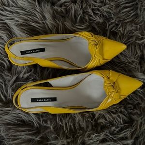 Zara Mustard Heels